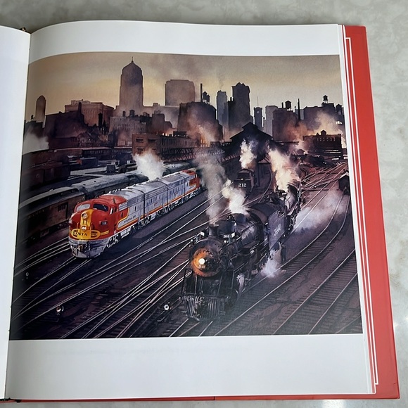 All Aboard for Christmas Vintage Train theme book.  Hardcover. Reprint 2004 - Picture 5 of 10